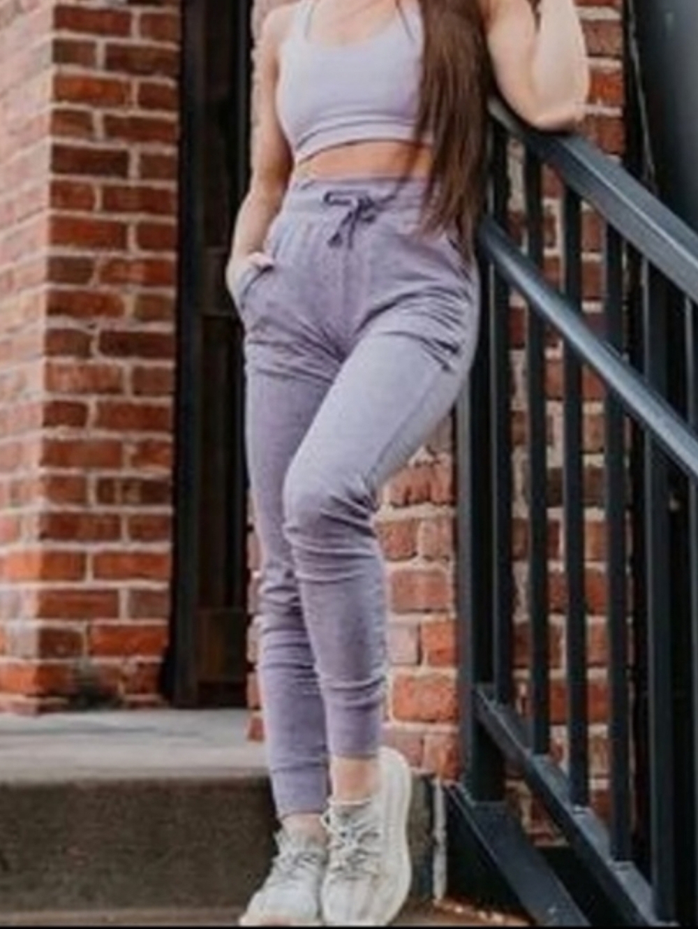 Balance Athletica Heathered Purple Select Joggers